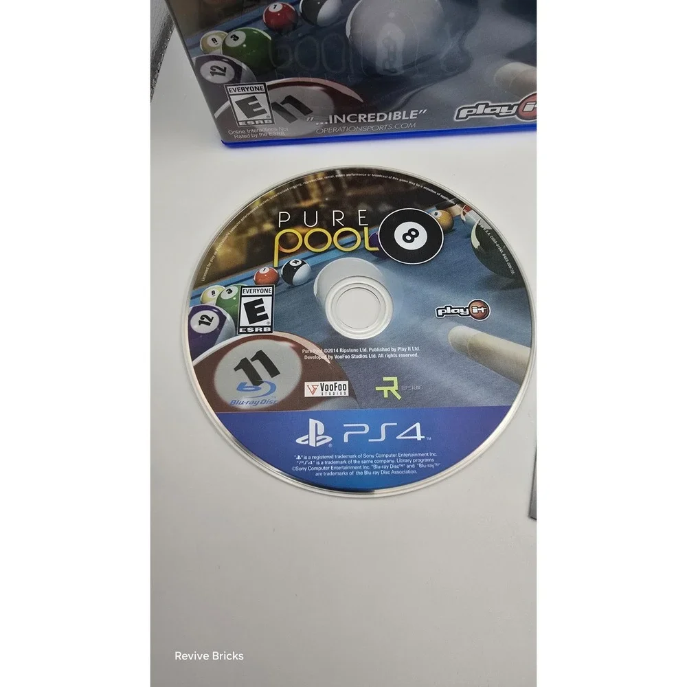 Pure Pool (Sony PlayStation 4, PS4, 2014) CIB Complete Tested Working Great Cond - Picture 3 of 8